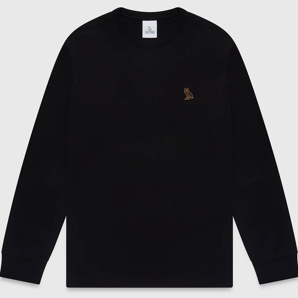 OVO Men’s Black Long Sleeve Crewneck Sweatshirt - Size Medium, Made in Canada - Picture 1 of 11